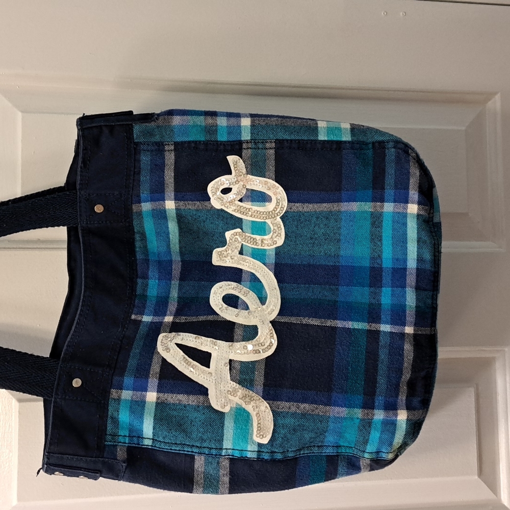 AEROPOSTLE FLANNEL TOTE